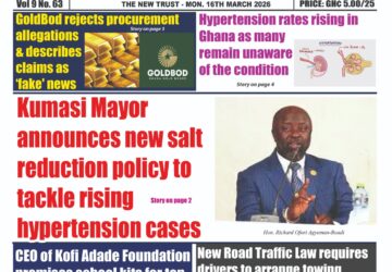 Monday,16th March,2026 edition of  The New Trust Newspaper