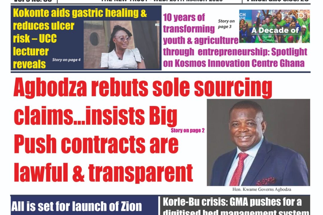 The New Trust Newspaper, Wednesday,25th March,2026 edition