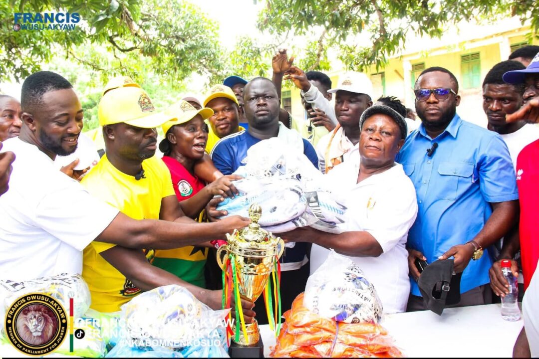 Francis Owusu-Akyaw supports Akyease Homecoming & Football Pitch Project with GHC20K