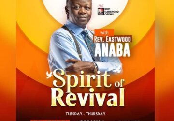 Spiritual Awakening in Kumasi:Calvary Charismatic Center (CCC) to host Rev. Eastwood Anaba for “Spirit of Revival