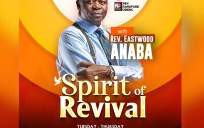 Spiritual Awakening in Kumasi:Calvary Charismatic Center (CCC) to host Rev. Eastwood Anaba for “Spirit of Revival