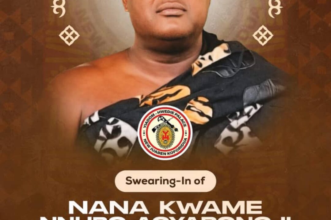All is set for the swearing-in of Nana Kwame Nnuro Agyapong II as Nkosuohene of New Juaben traditional area on May 21
