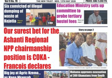 The New Trust Newspaper, Wednesday, 13th May,2026 edition