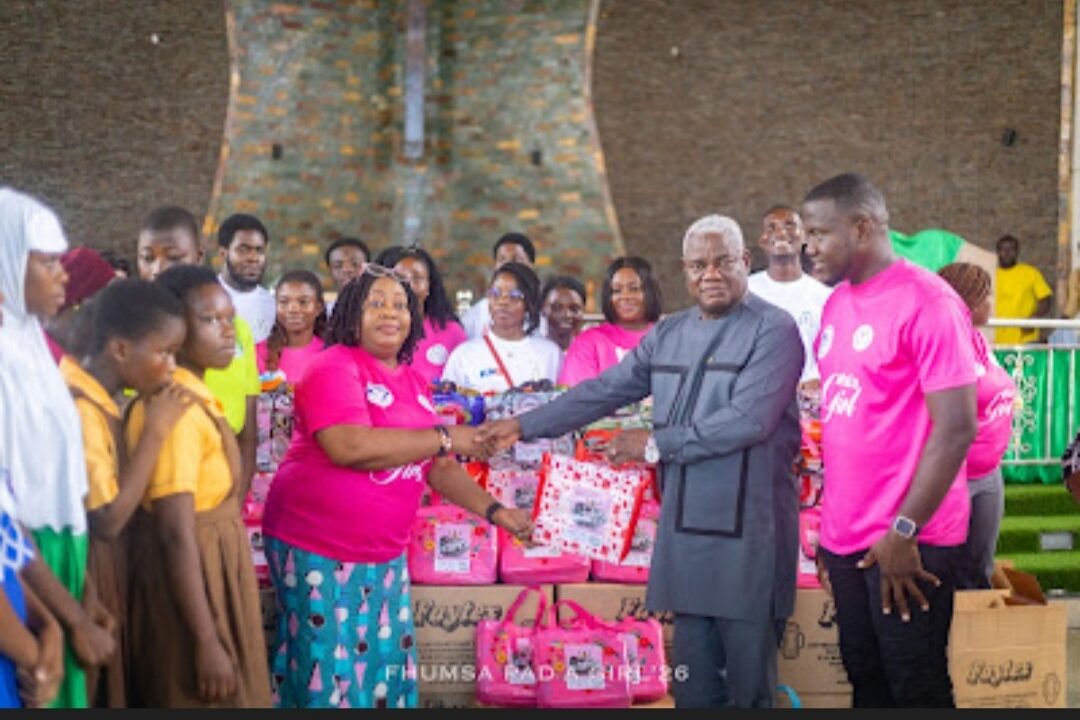 FHUMSA supports 650 female students with a three-month pad supply