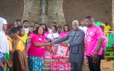 FHUMSA supports 650 female students with a three-month pad supply