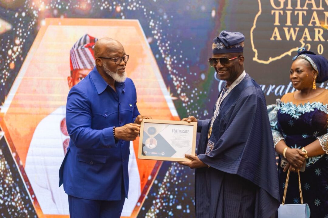 CEO of Alhaji & Madina Company Ltd grabs a big award at 2nd edition of 100 Ghana Titans Awards 2026