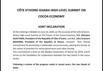 Recommendations from  7th Steering Committee meeting by Cote d’lvoire & Ghana in Abidjan