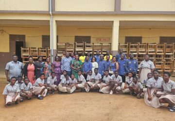 NATIONAL PEMEM WEEK:AYIGYA DISTRICT OF THE CHURCH OF PENTECOST DONATES 70 DESKS TO AYIGYA M/A JHS