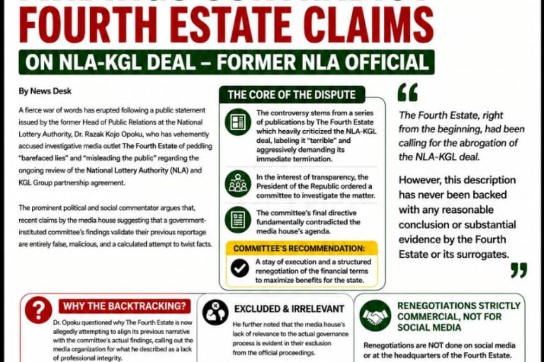 Presidential Committee’s findings contradict Fourth Estate claims on NLA-KGL deal – former NLA Official