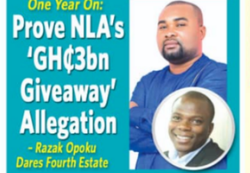 Prove NLA’s ‘GH₵3bn giveaway’ allegation – Razak Opoku dares The Fourth Estate