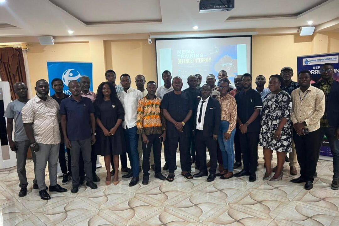 TI – Ghana trains 30 journalists in defence & security reporting & calls for people-focused approach development journalism