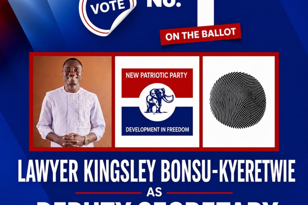 Vote # 1 for Lawyer Kingsley Bonsu-Kyeretwie as NPP deputy secretary for Ashanti – delegates urged