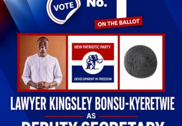 Vote # 1 for Lawyer Kingsley Bonsu-Kyeretwie as NPP deputy secretary for Ashanti – delegates urged