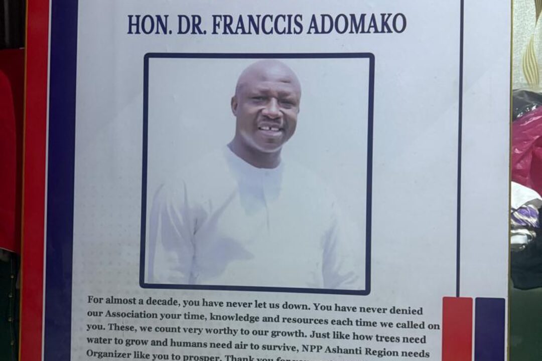 Constituency Secretaries & Deputy Secretaries in Ashanti region honour Francois for a decade of selfless service