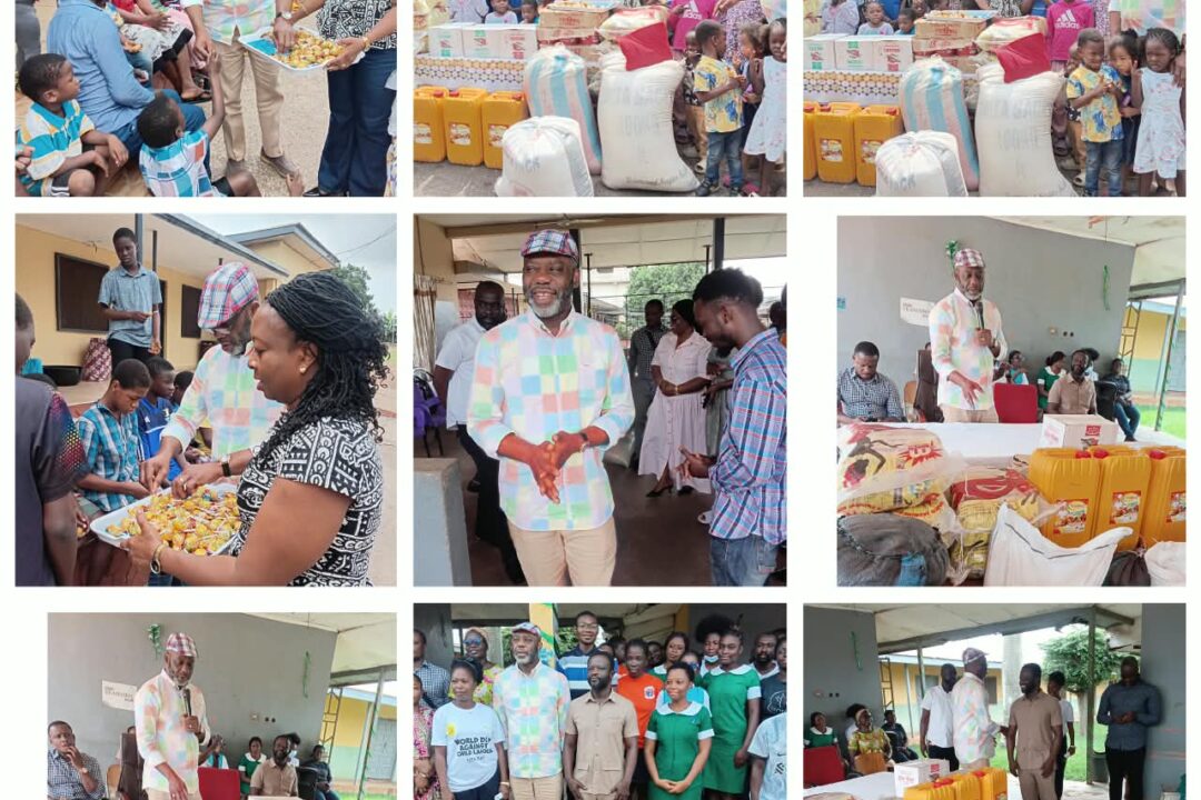 Napo donates food items to Kumasi Children’s Home & 2 other rehabilitation centres