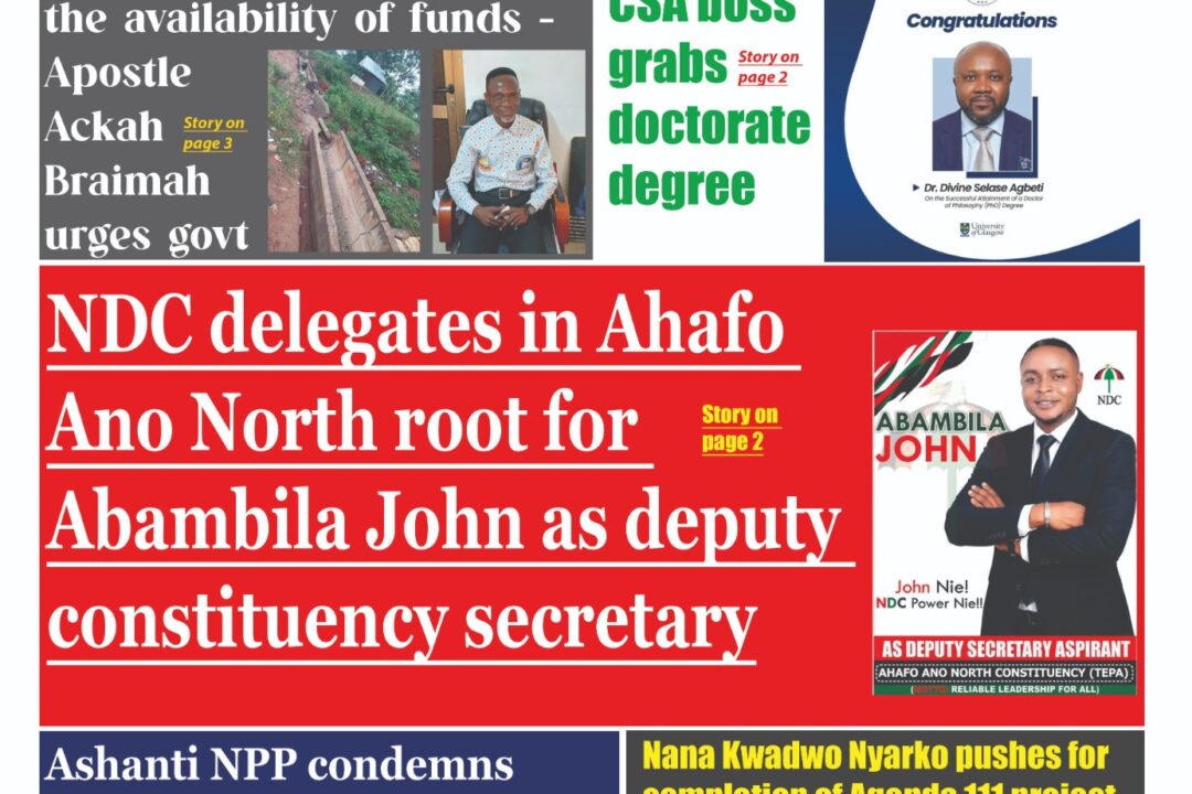 Friday, 25th September, 2026,edition of The New Trust newspaper