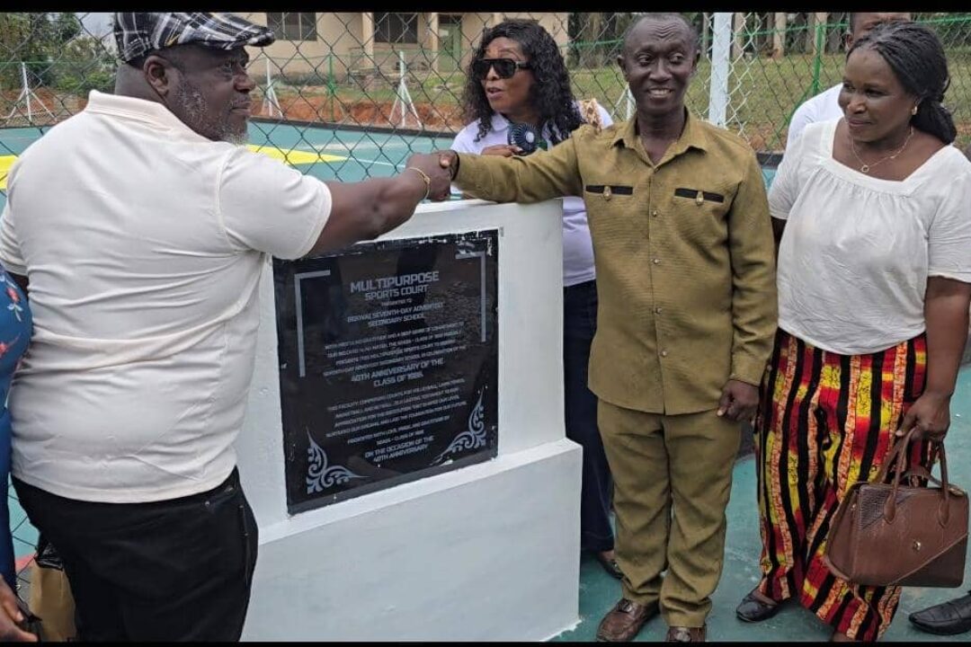 BAOSA 86 HANDS OVER A MULTIPURPOSE SPORTS COURT TO SDASS, Bekwai