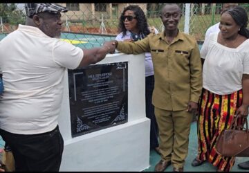 BAOSA 86 HANDS OVER A MULTIPURPOSE SPORTS COURT TO SDASS, Bekwai