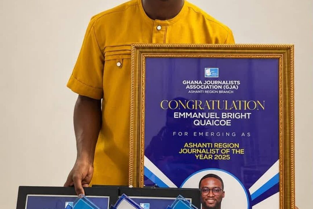 From BIOCHEMISTRY TA to Ashanti GJA JOURNALIST OF THE YEAR