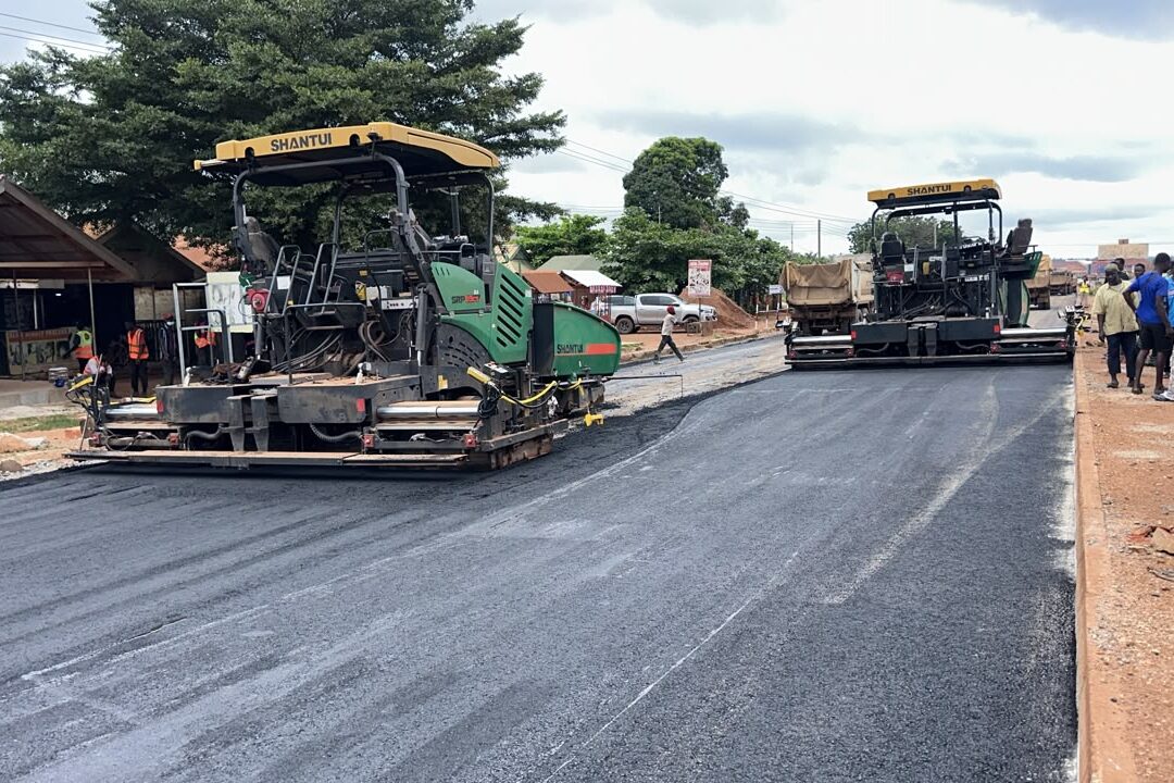Kofi Job Constructions begins asphalting works on 19KM Sunyani inner ring road project under “Big Push