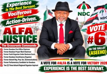 Alfa Justice emerges as the best bet for Ashanti Regional NDC organiser post