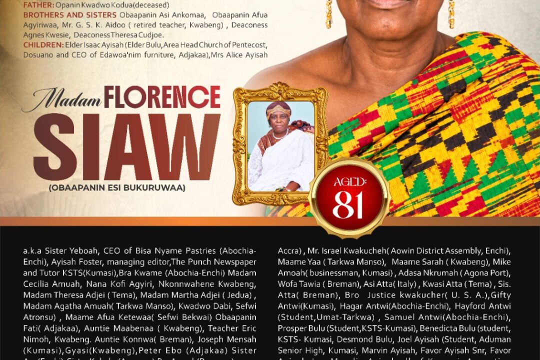“The Punch ” Managing Editor Foster Ayisah buries mum on November 7