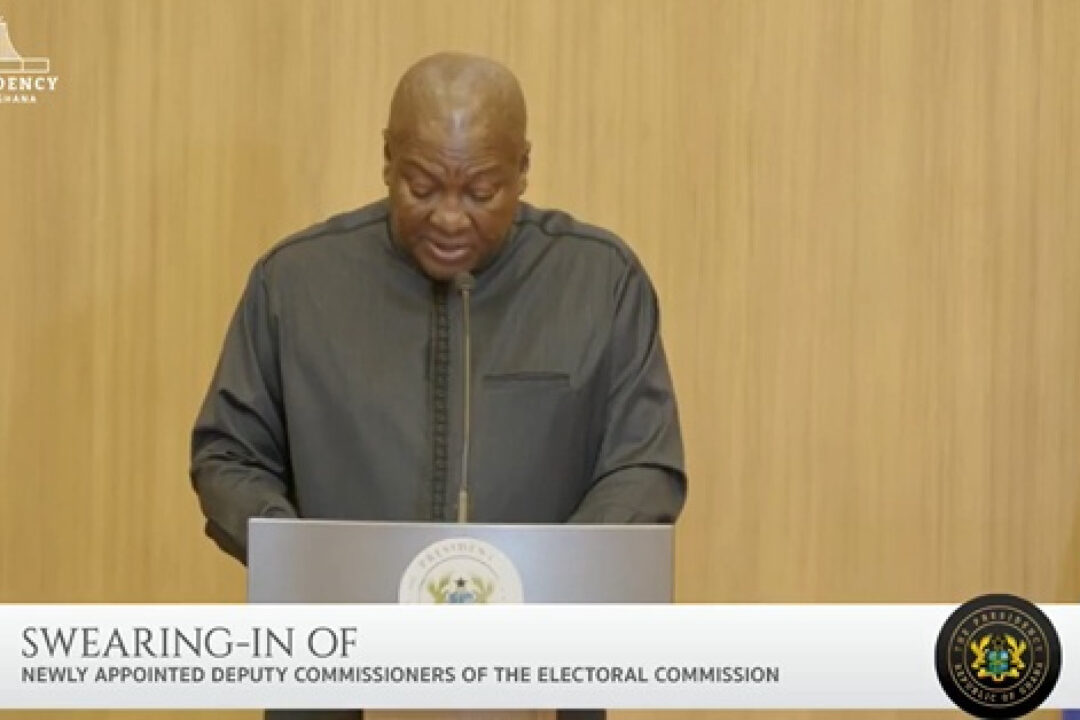 ‘Your duty is to republic of Ghana & its people’ – Mahama to new deputy EC bosses