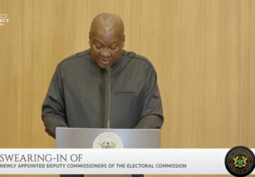 ‘Your duty is to republic of Ghana & its people’ – Mahama to new deputy EC bosses